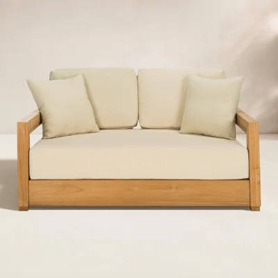Melrose 52.75" Wide Loveseat with Cushions | Wayfair North America
