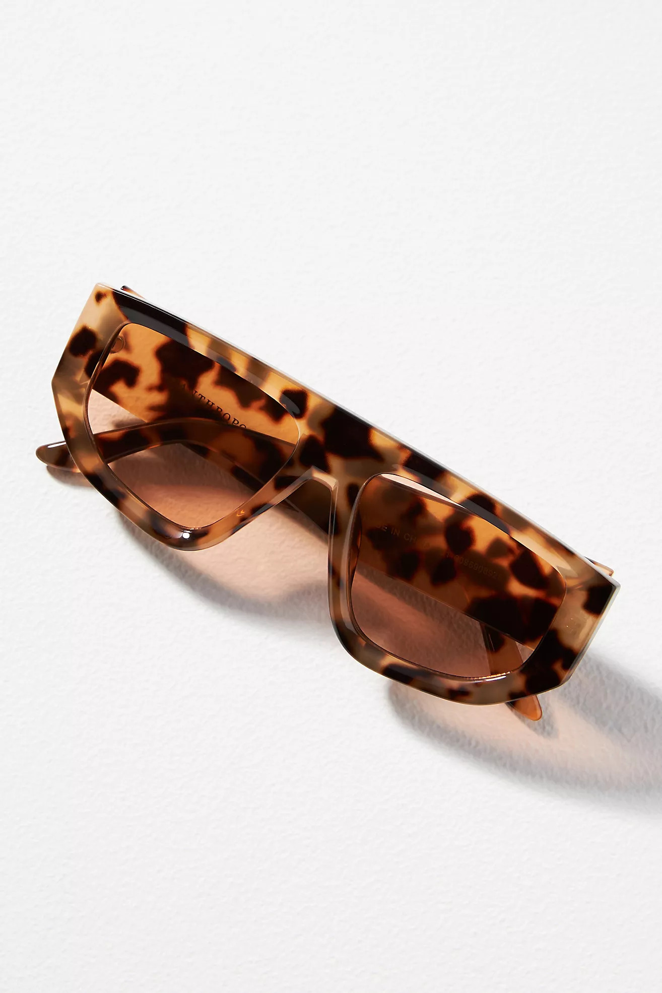 Angular Tortoise Aviator Sunglasses | Anthropologie (US)