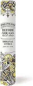 Poo-Pourri Before-You-Go Toilet Spray, Original Citrus, Travel Size 10 mL - Lemon, Bergamot and L... | Amazon (US)