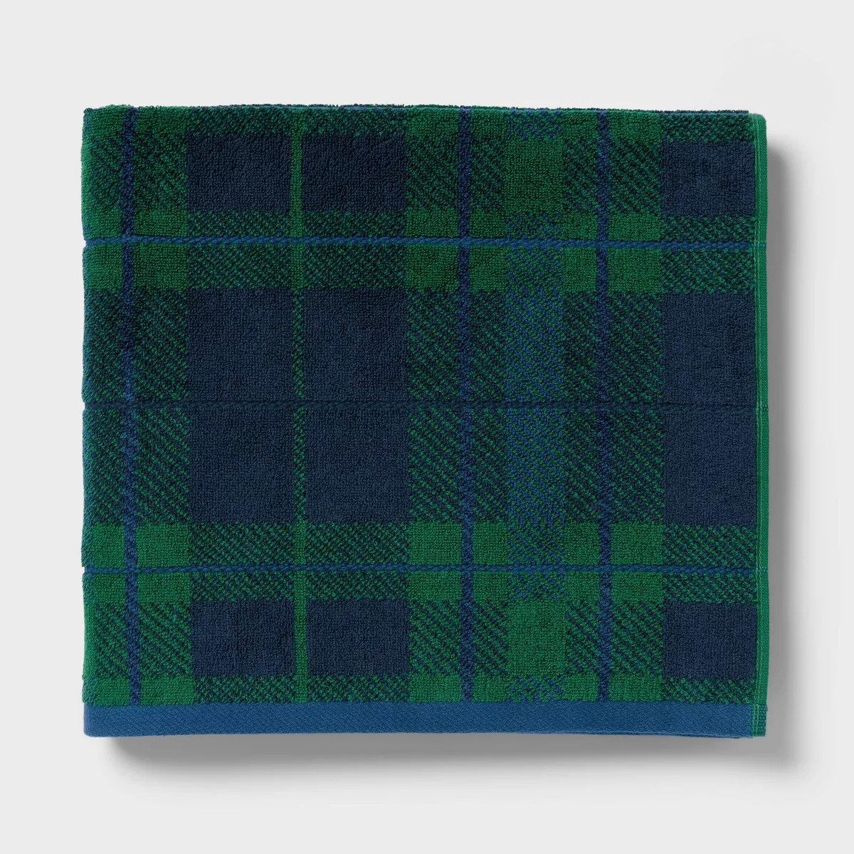 Winter Wonderland Plaid Christmas Bath Towel Blue/Green - Threshold™ | Target