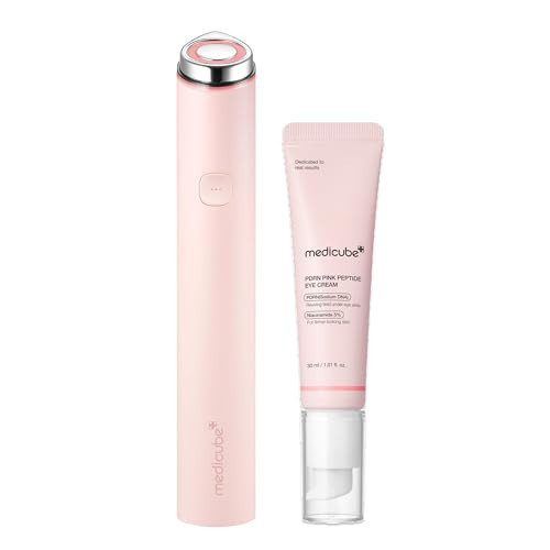 medicube Pink Eye Firming Device & Skincare Set: Mini Booster Pro Plus Pink and PDRN Eye Cream | Smooth, Firm & Radiant Under Eyes | Korean Skincare Set | Amazon (US)