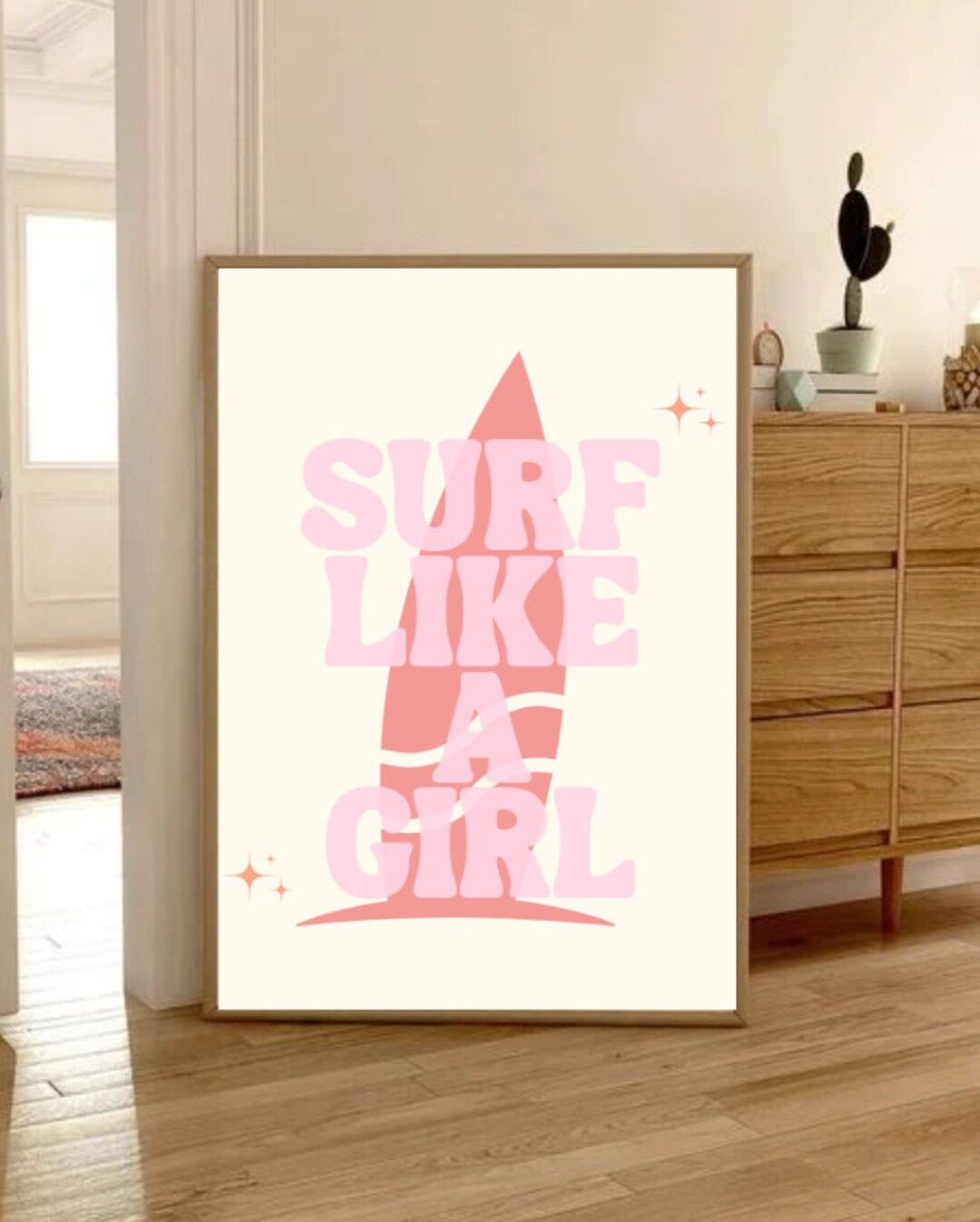 Surf Like A Girl Hanging Wall Art/poster/digital Download - Etsy | Etsy (US)