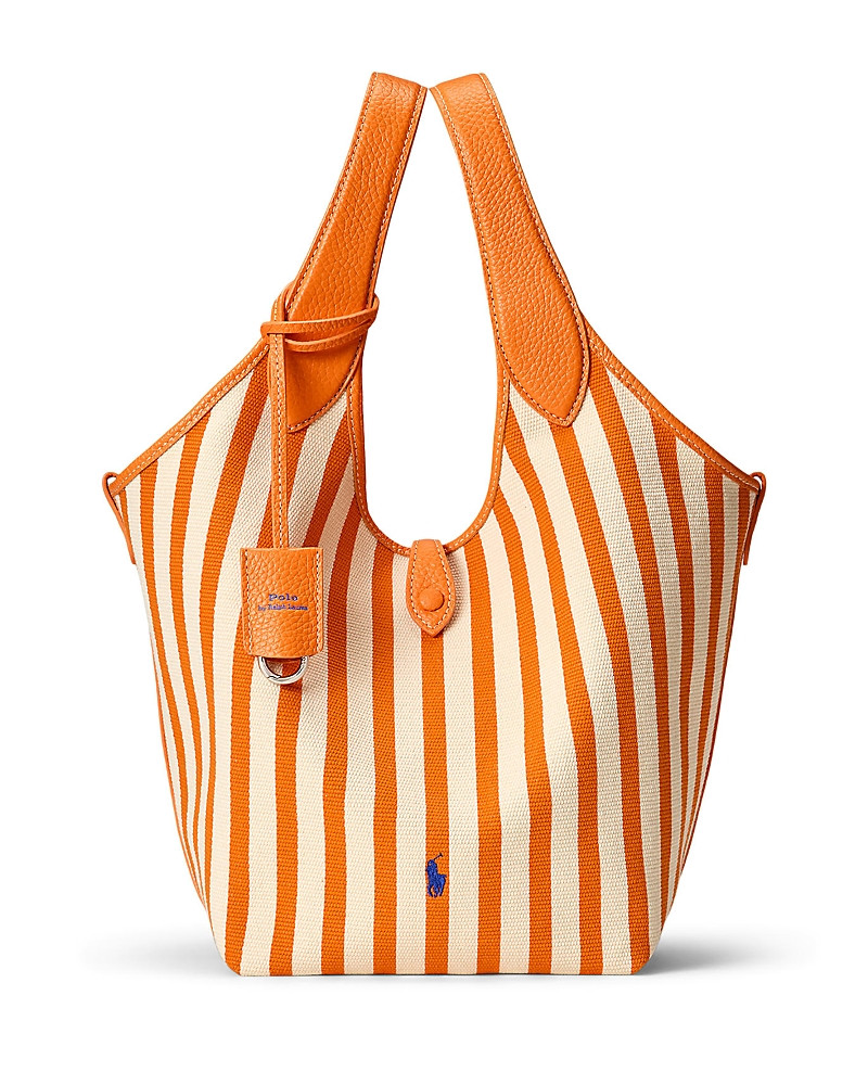 Polo Ralph Lauren Polo Play Striped Canvas Medium Tote | Bloomingdale's (US)