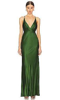 Shona Joy Elia Halter Maxi Dress in Fern from Revolve.com | Revolve Clothing (Global)