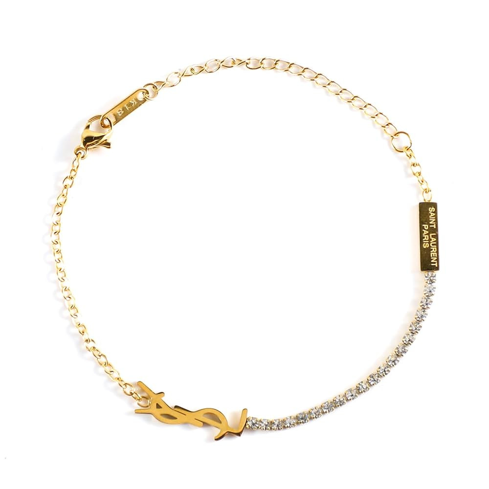 18K Gold Initial Bracelet for Women, Dainty Luxury Gold Chain Bracelet, Minimalist Trendy Link Br... | Amazon (US)