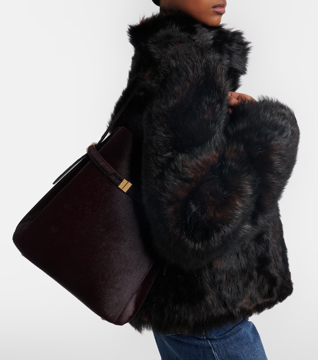 Calf hair bucket bag | Mytheresa (US/CA)