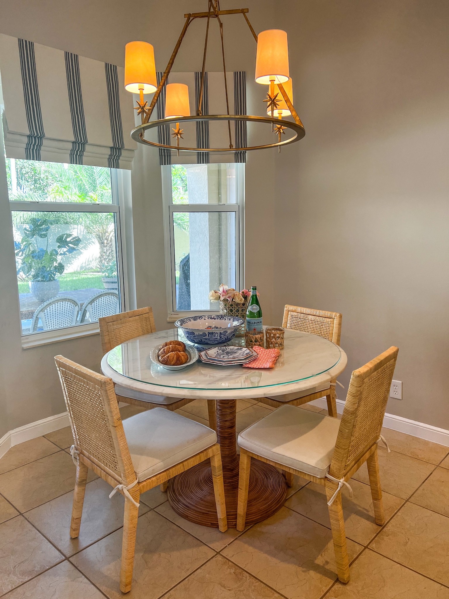 Wicker table set curtains coastal home

#LTKfamily #LTKhome