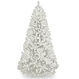 Amazon.com: National Tree Company Pre-Lit Artificial Full Christmas Tree, White, North Valley Spr... | Amazon (US)