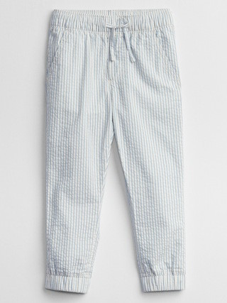 Toddler Twill Pull-On Joggers with Washwell | Gap Factory