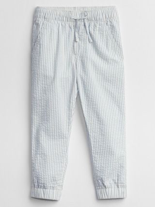 Toddler Twill Pull-On Joggers with Washwell | Gap Factory