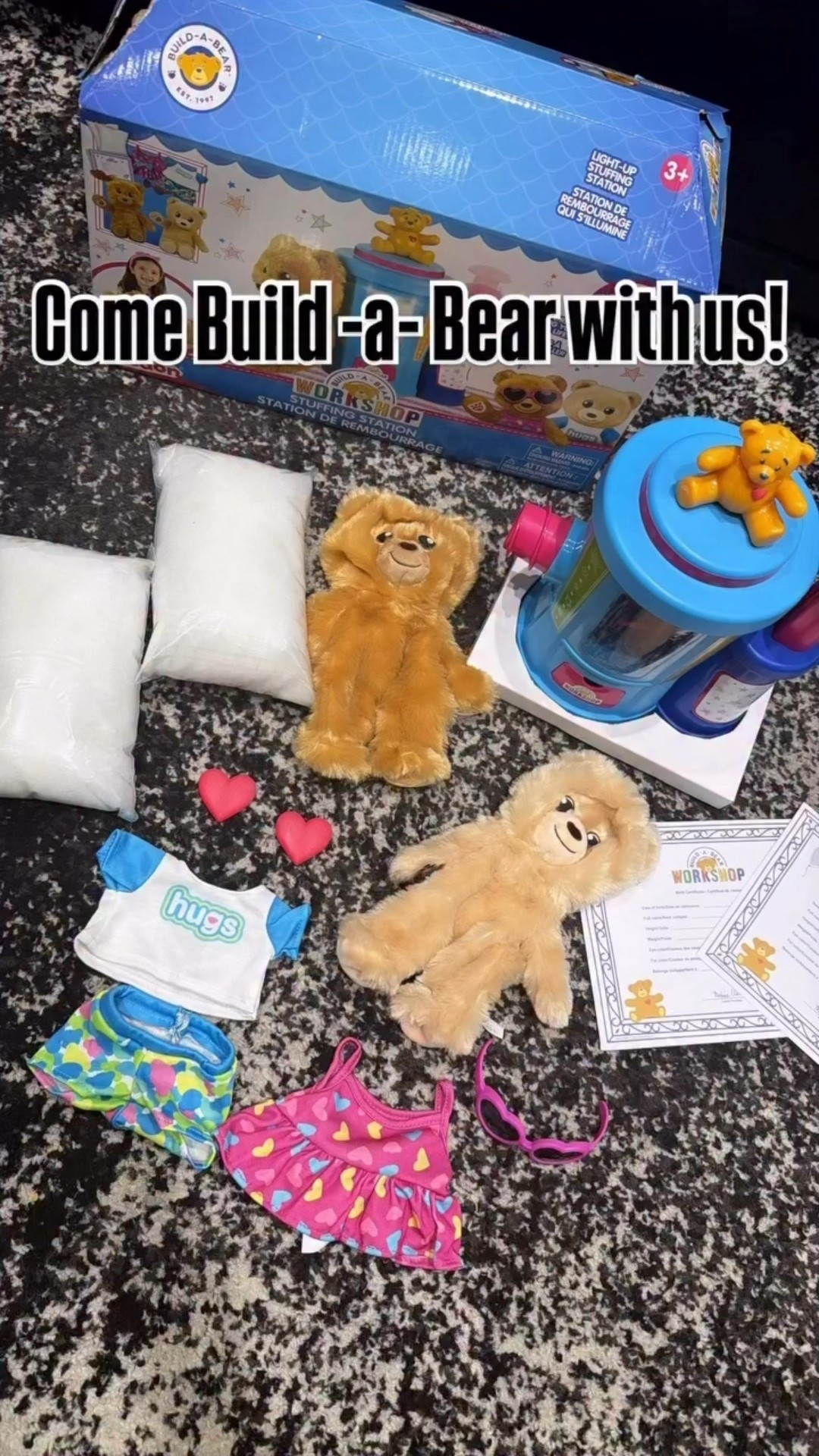 One day they’ll outgrow this, but not today 🧸 Come Build -a- Bear with us!! 🤎