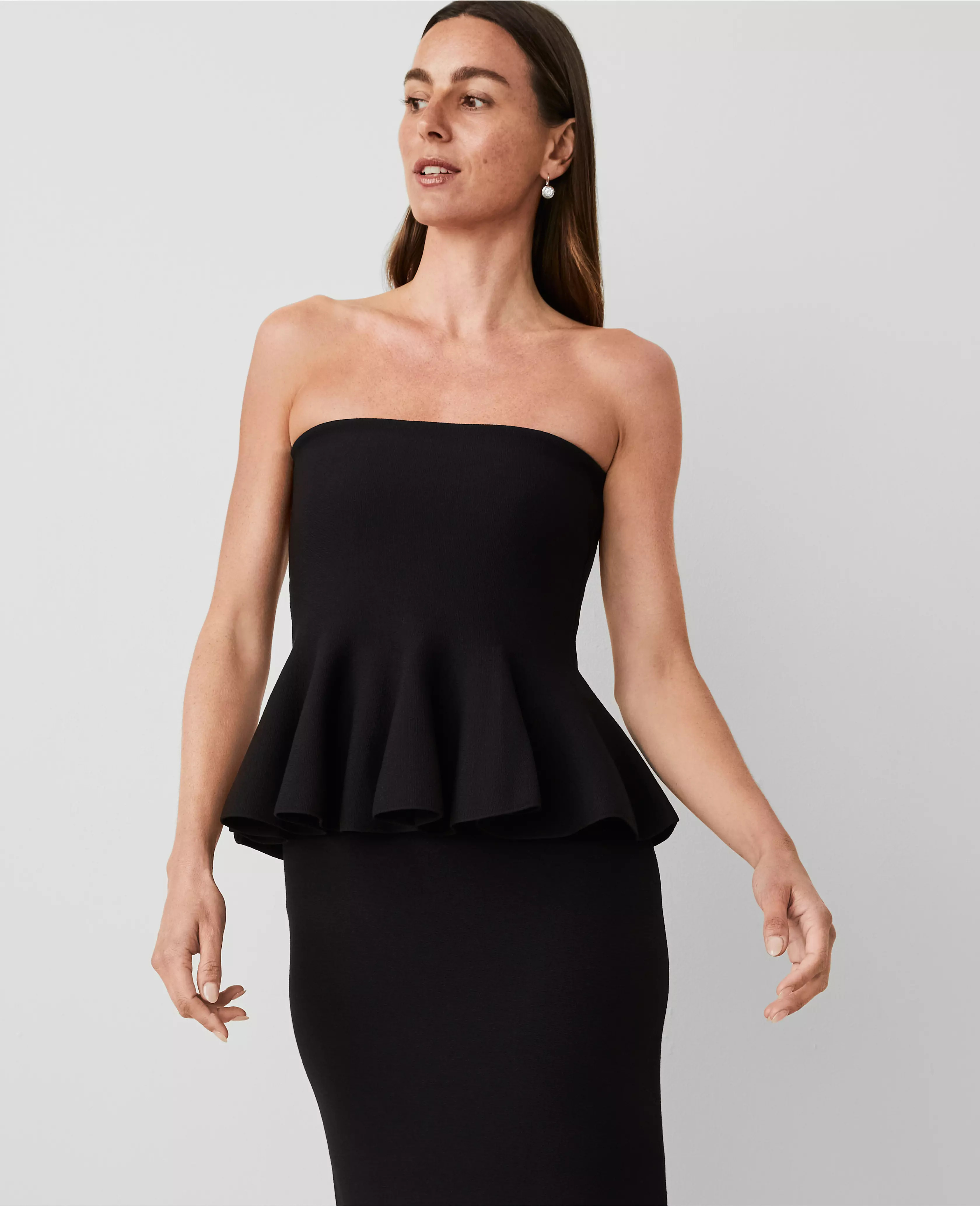 Strapless Peplum Top | Ann Taylor (US)
