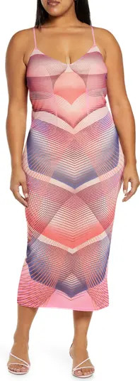 AFRM Amina Mesh Midi Slipdress | Nordstrom | Nordstrom