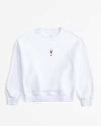 Women's Embroidered Graphic Classic Sunday Crew | Women's Tops | Abercrombie.com | Abercrombie & Fitch (US)