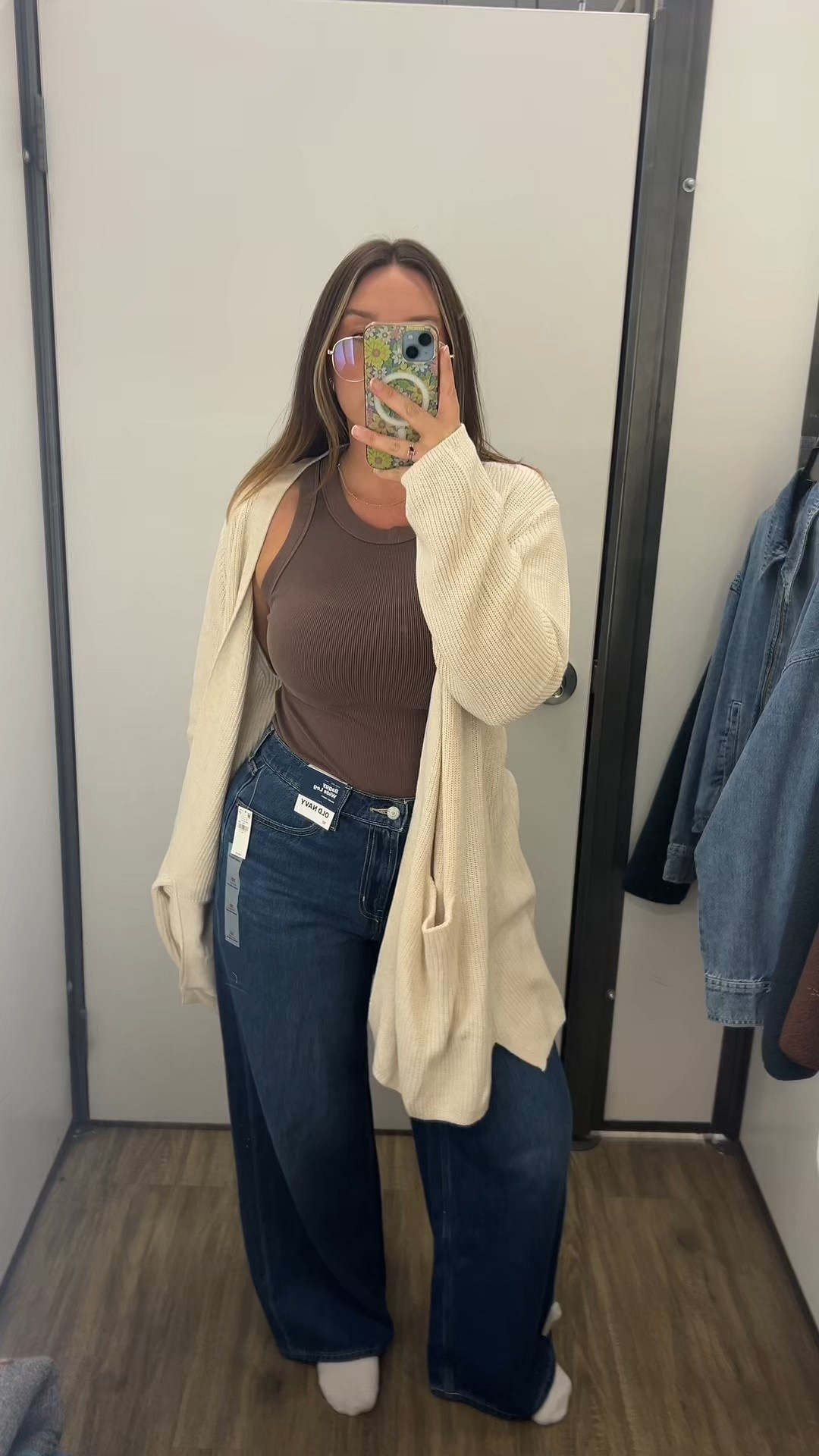 Another old navy try on haul/ absolutely loveee the first out with the wide leg pants and cardigan! And I loveddd the lock neck sweater! 
Wearing a size 10 in the jeans and medium in the all the tops  

#LTKStyleTip #LTKMidsize