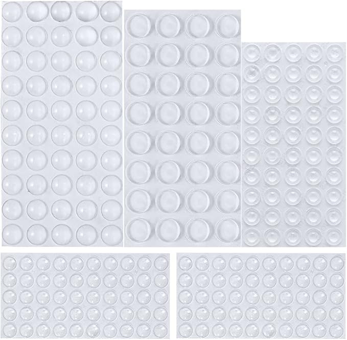 Rubber Feet, 232 Pieces Clear Adhesive Bumper Pads Self Stick Furniture Bumpers Buffer Pads, 4 Sh... | Amazon (US)