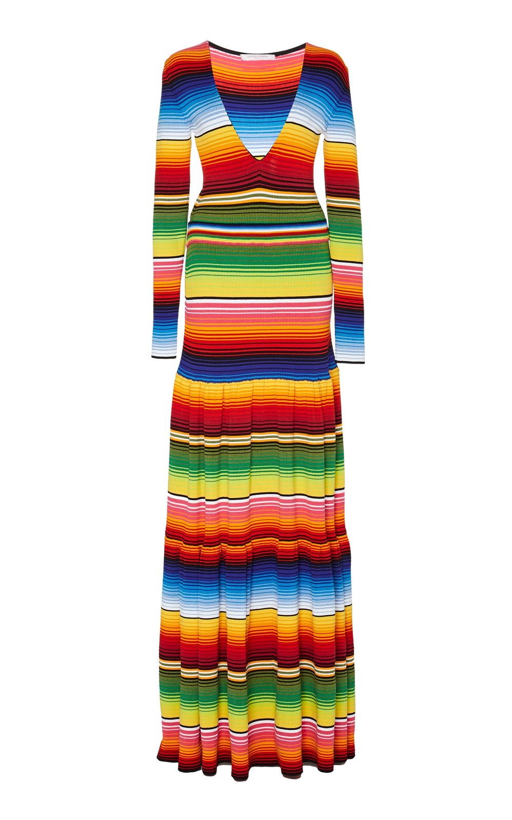 Striped Cotton-Blend Maxi Dress | Moda Operandi Global