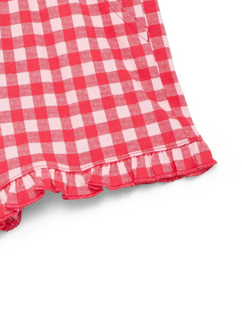 Wonder Nation Toddler Girls Ruffle Hem Shorts, Sizes 18M-5T | Walmart (US)