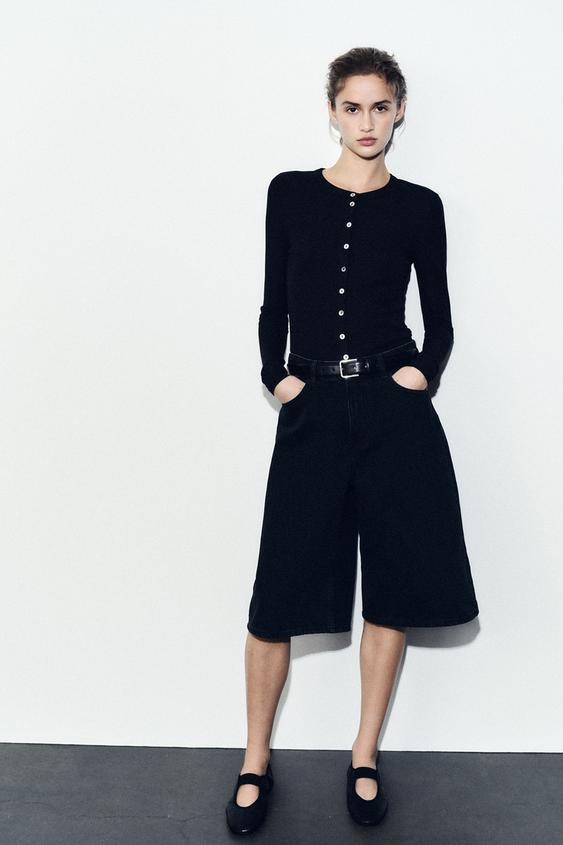 RIBBED SHIRT WITH BUTTONS | Zara US