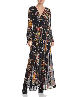 Band of Gypsies Floral Print Maxi Wrap Dress | Bloomingdale's (US)