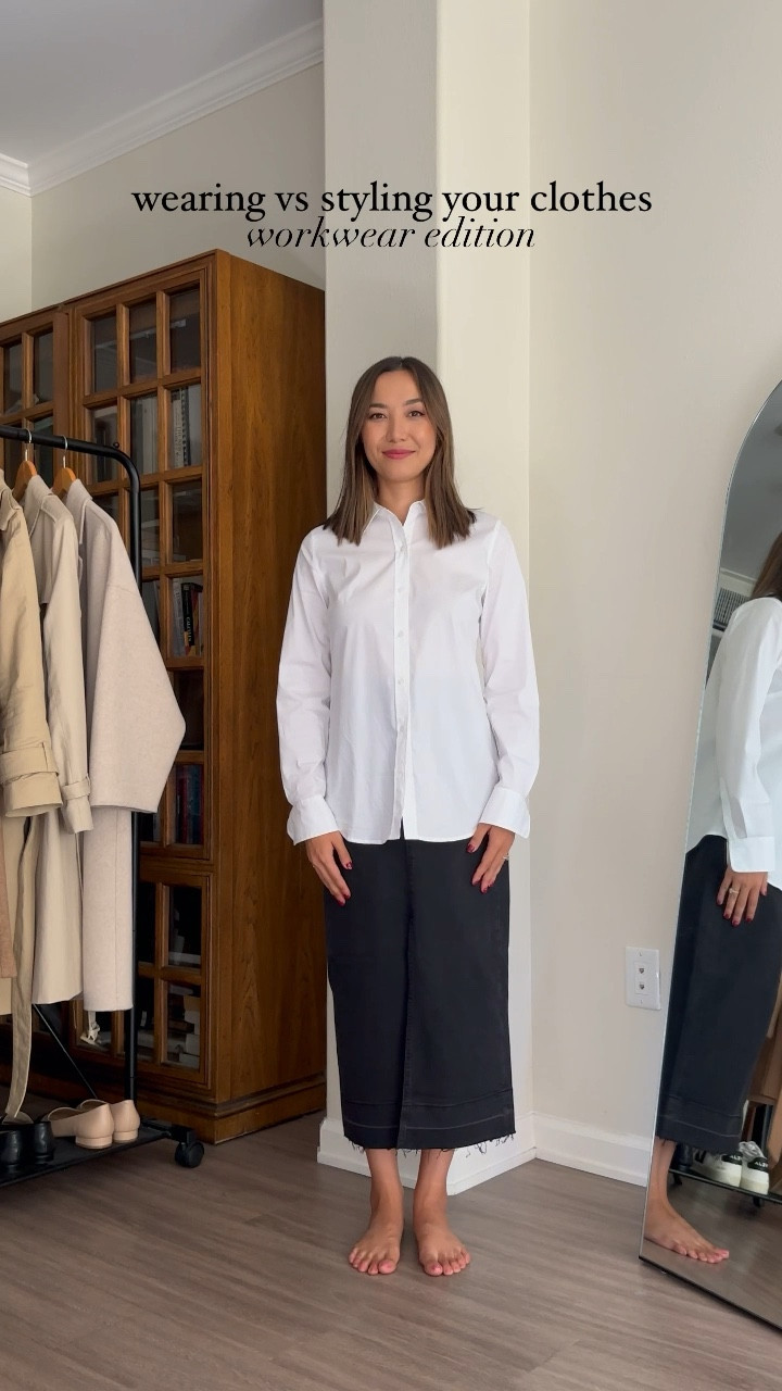 Wearing vs styling - workwear edition

•Black denim midi skirt - this one is from gap & runs about 2 sizes too big! I’d recommend the one from mango or express if you are a size 25 or smaller 
•slingback heels
•sold out jcrew sunglasses, linked similar 
• Edited Pieces belt xs (I switched out the hardware from my other EP belt with silver hardware)

#LTKSeasonal #LTKstyletip #LTKworkwear