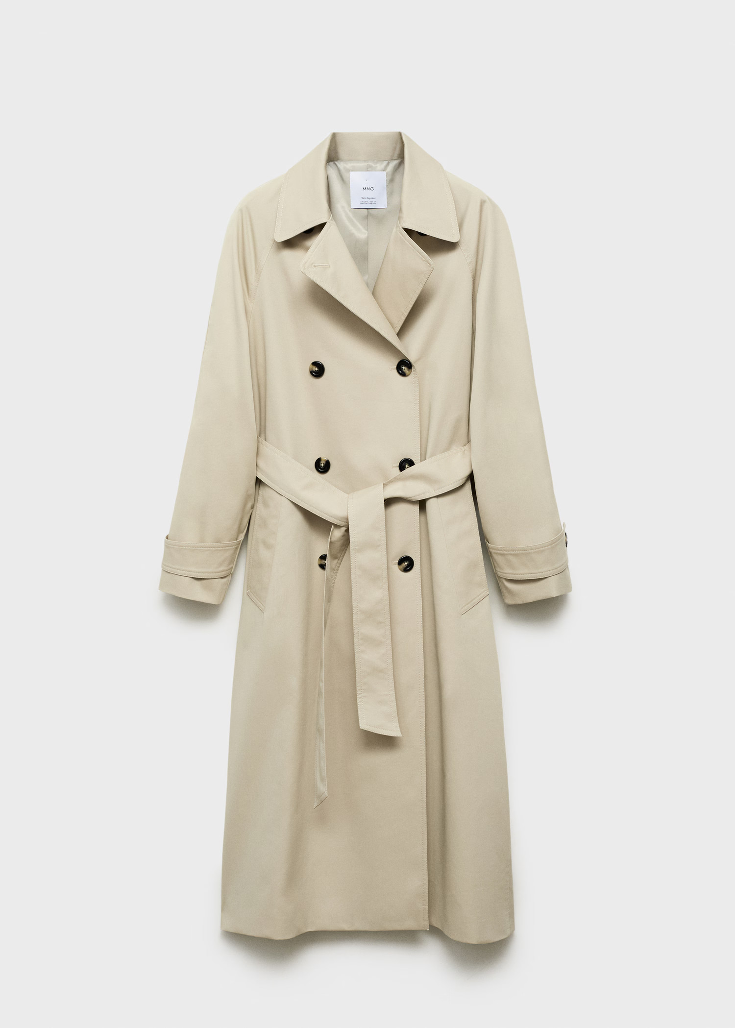 Long double-breasted trench coat - Women | MANGO USA | Mango (US/MX/AU)