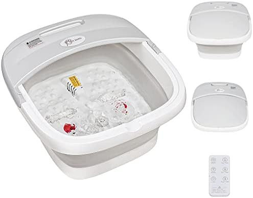 Foot Spa, LCRUNONE Heated Electric Foot Bath with Heat, Bubbles Massage and Wireless Remote Control, | Amazon (US)