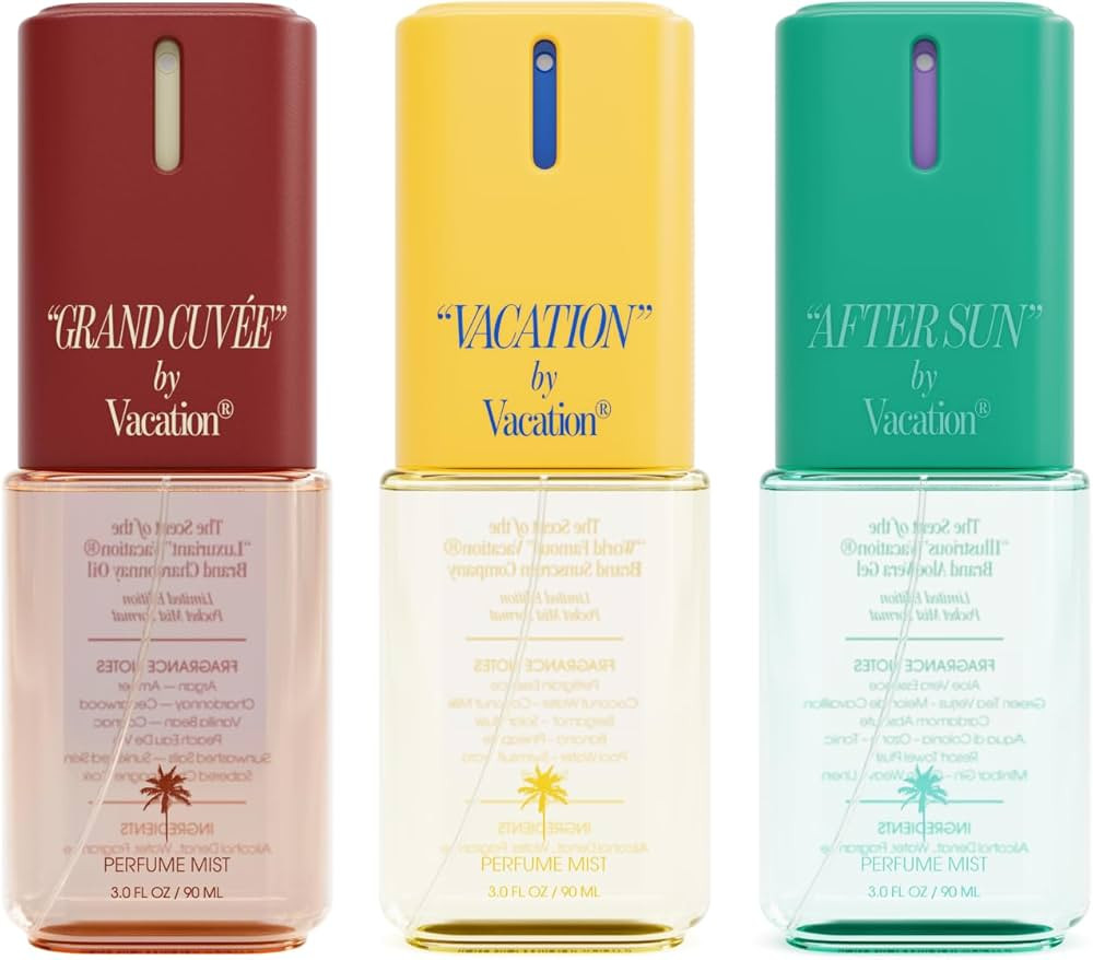 VACATION Body Mist Collector\u2019s Set, Perfumed Body Mist Spray Trio for Women & Men, Coconut, ... | Amazon (US)