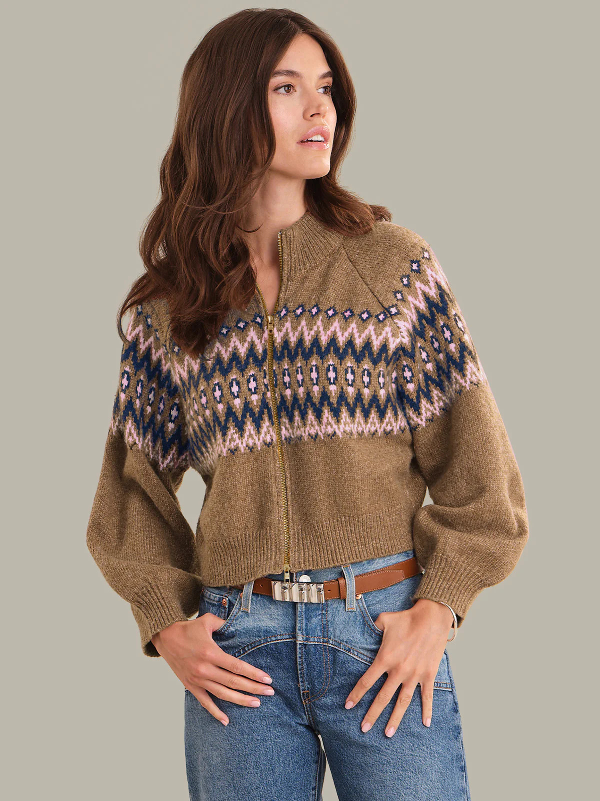 Odessa: Fair Isle Zip-Up | 525 America