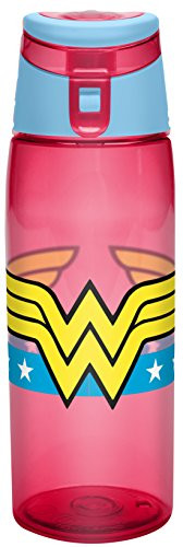 Zak! Designs Tritan Water Bottle with Flip-top Cap featuring Wonder Woman Graphics, Break-resistant  | Amazon (US)