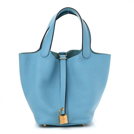 HERMES

Taurillon Clemence Picotin Lock 18 PM Bleu Du Nord | Fashionphile