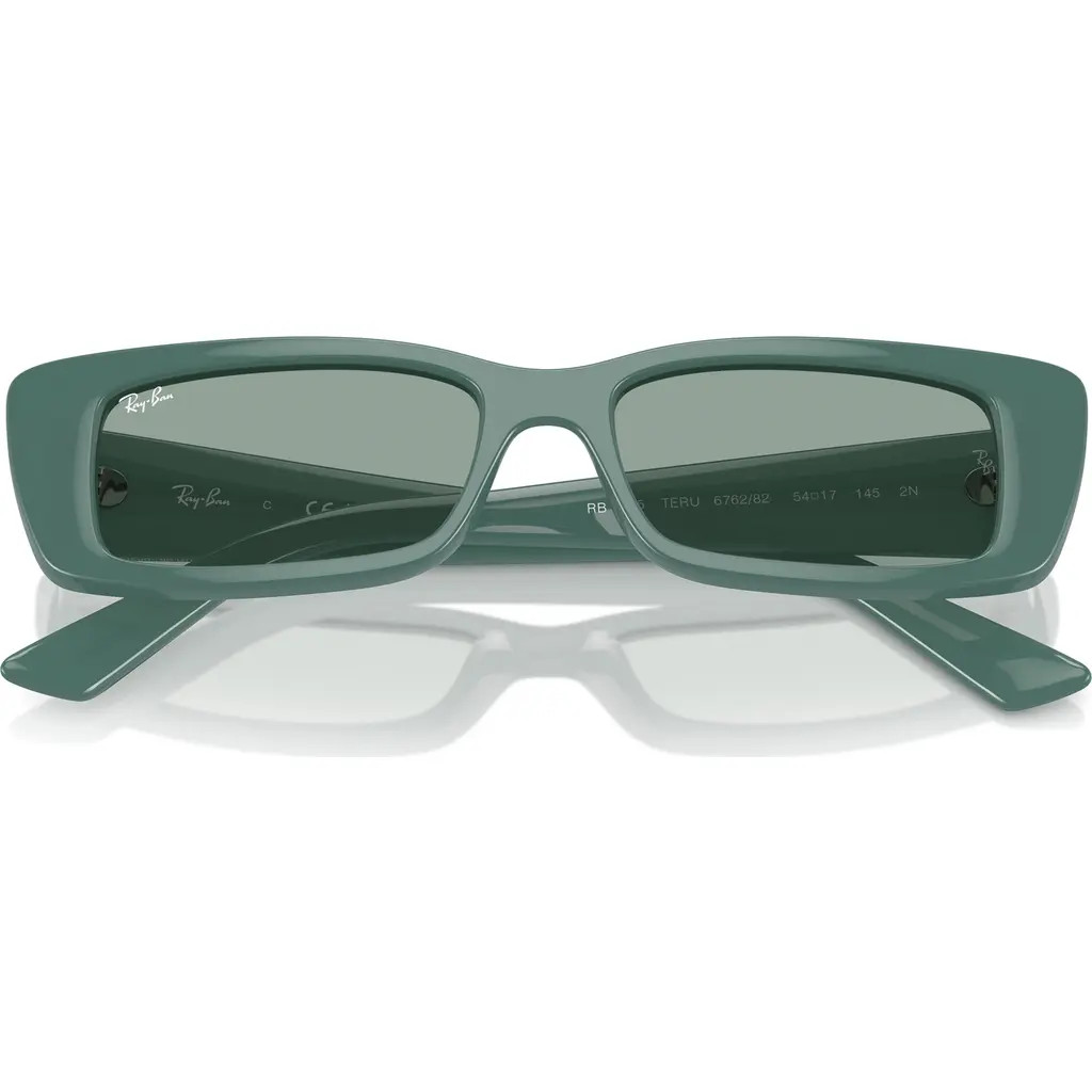 Ray-Ban Teru 54mm Rectangle Sunglasses in Dark Green at Nordstrom | Nordstrom