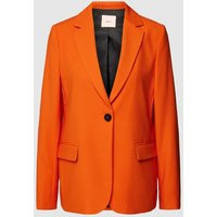 s.Oliver BLACK LABEL Blazer mit Knopfverschluss in Orange, Größe 40 | Peek & Cloppenburg* Düsseldorf DE