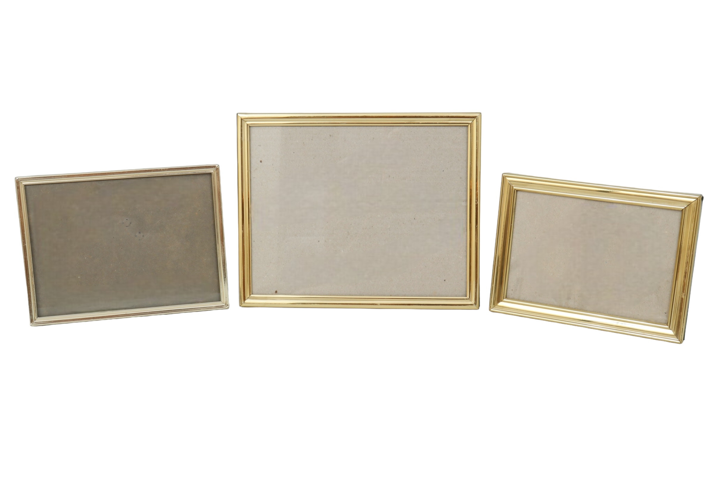 Vintage Brass Photo Frames - Set of 3 - Interesting Things - Gold | One Kings Lane