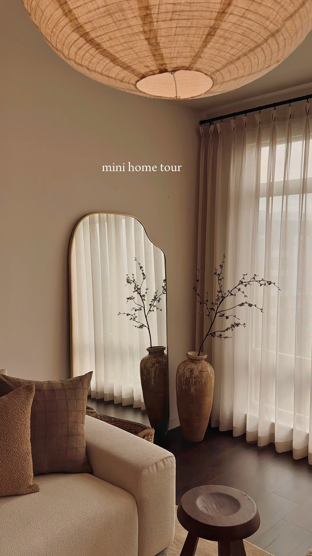 Mini Home Tour ✨ 

All the products not linked in this post - can be found on my ShopMy

guest bedroom curtains - Patti premium(natural) from TwoPages
Living Room curtains - Cloud Linen Sheer(Beige) from Homerilla
Primary Bedroom curtains - Zoe linen(Brown) and Victoria(Hazelnut) from theHues

#organicmodern #japandi #apartmentliving