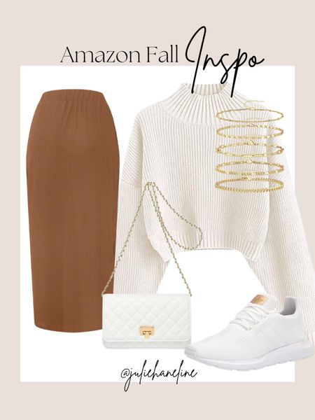 White sweater fall outfit idea! 

Cream sweater outfit / camel skirt outfit / brown skirt outfit / fall outfit ideas / comfy style / white fall outfit / amazon fashion / amazon fal fashion 

#LTKfindsunder50 #LTKstyletip #LTKfindsunder100