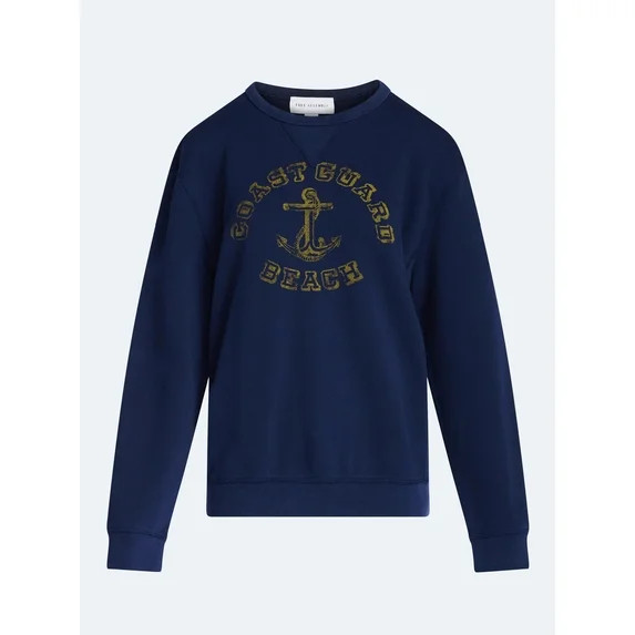 Free Assembly Men's Graphic Cotton Sweatshirt with Long Sleeves, Sizes S-3XL | Walmart (US)