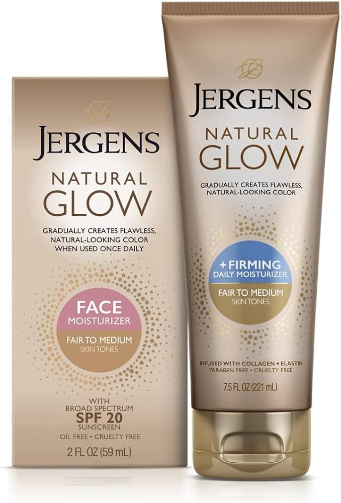 Jergens Natural Glow Face Fair to Medium with Jergens Natural Glow Firming Fair to Medium | Amazon (US)