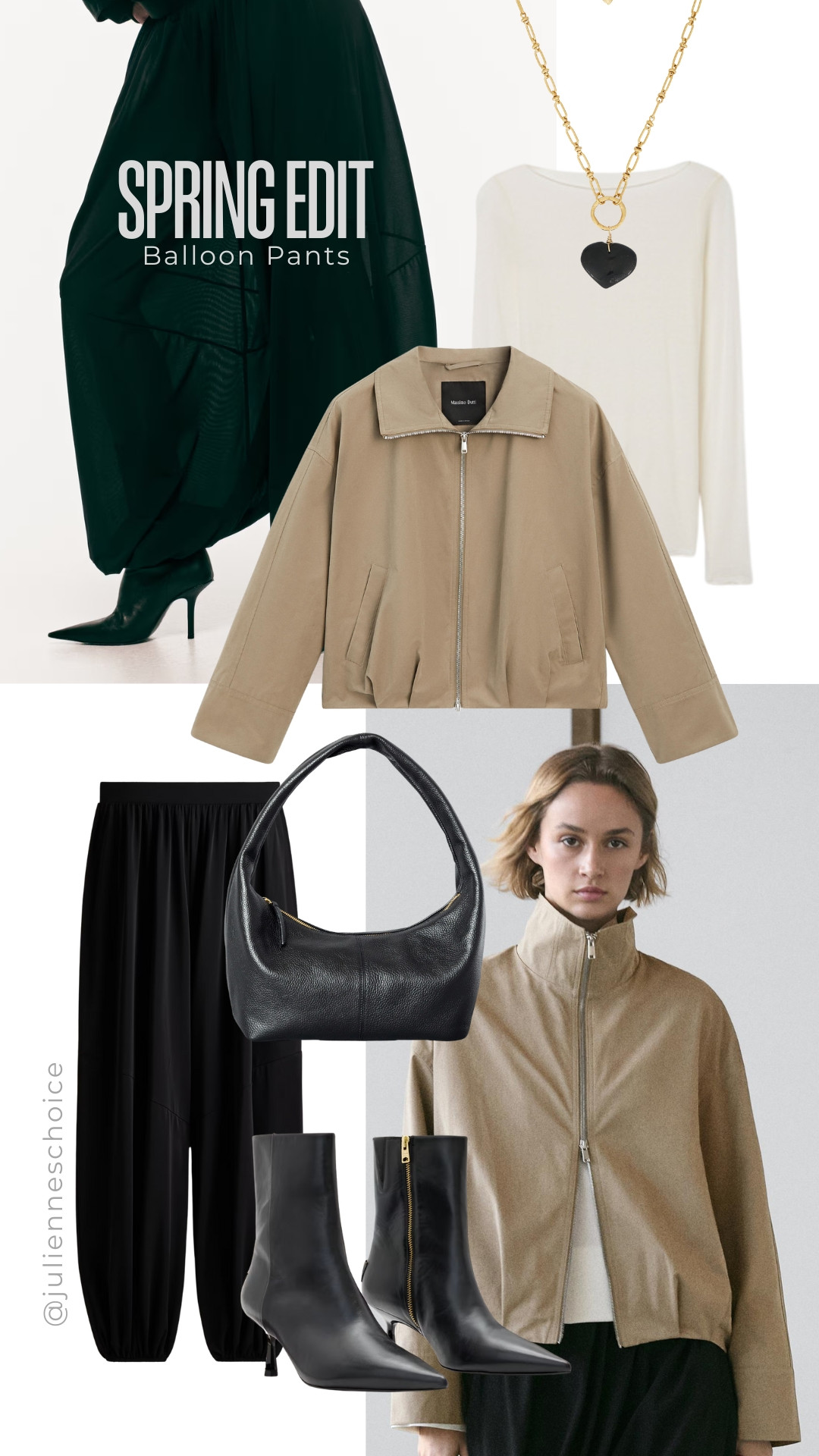 Spring outfits made simple.
Balloon pants create shape without over-styling — just add a top, light jacket, and go.

Effortless, wearable, and season-ready.✨julienneschoice 

#SpringOutfits #SpringStyleEdit #LTKStyle #EasySpringLook #EverydayOutfits #EffortlessSpring 

 #LTKootd #LTKSeasonal