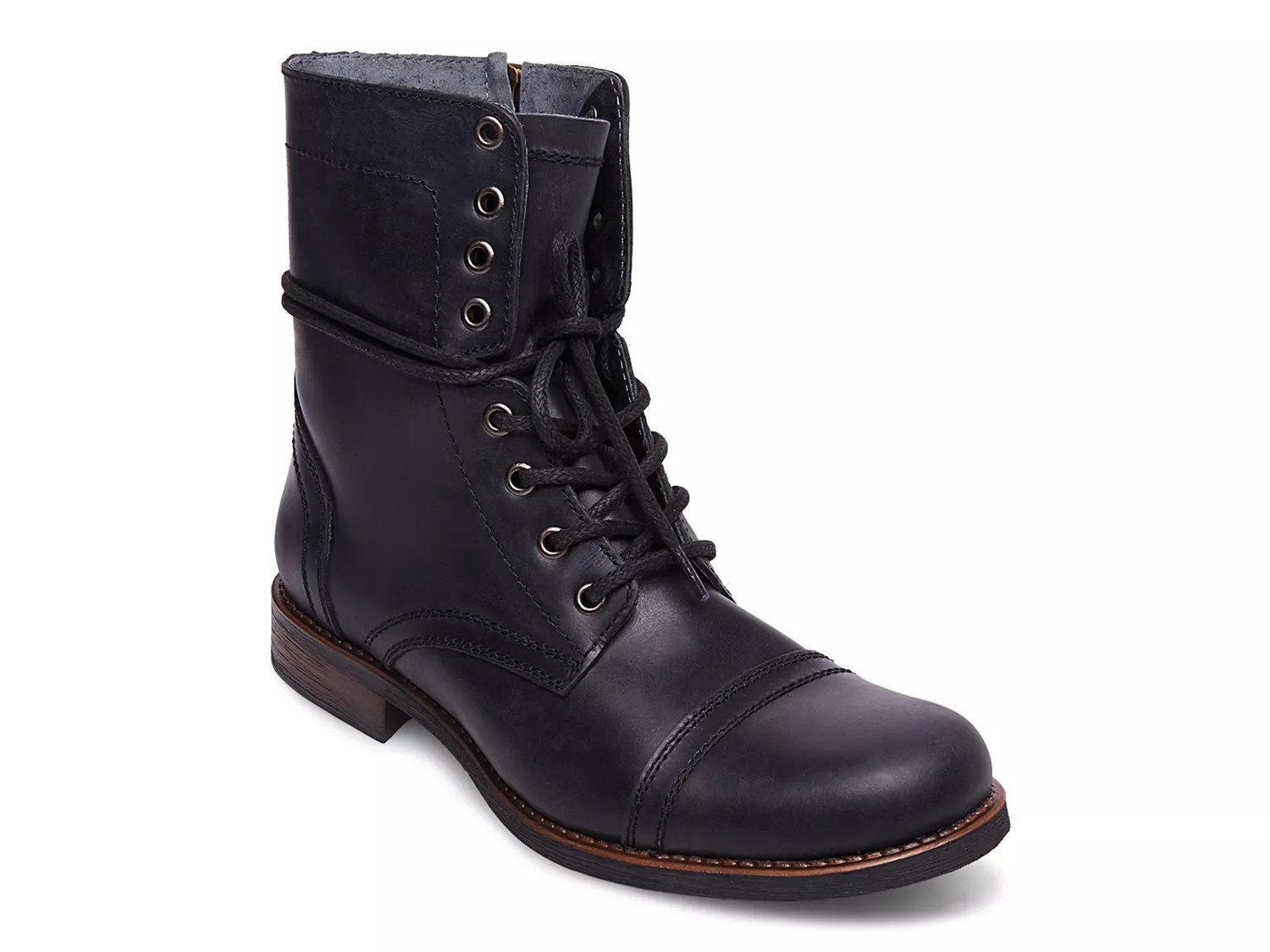 Steve Madden TroopahC Boot | Men's | Black Leather | Size 11.5 | Boots | DSW