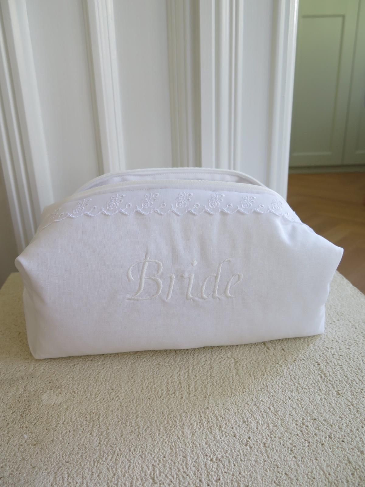 Personalized lace makeup bag for the bride. Wedding morning makeup bag. Bride makeup bag  

#LTKWedding