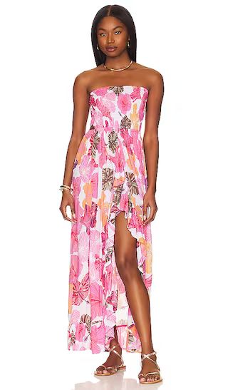 Eri Maxi Dress in Waimea Garden Pink Rust | Revolve Clothing (Global)