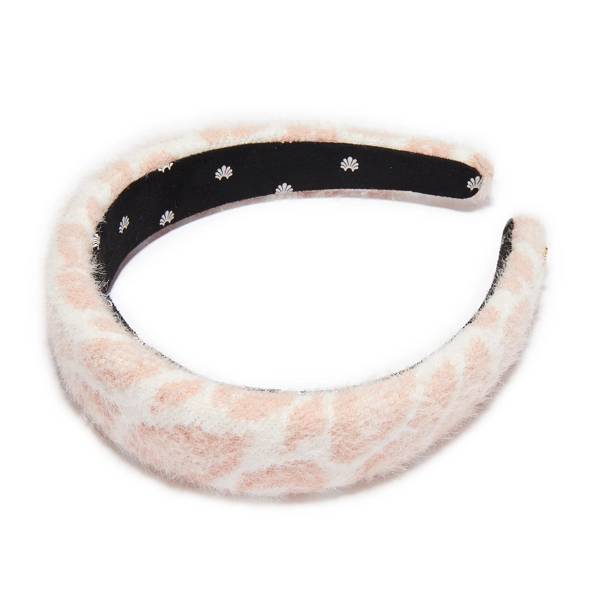 PINK LEOPARD KNIT ALICE HEADBAND | LELE SADOUGHI