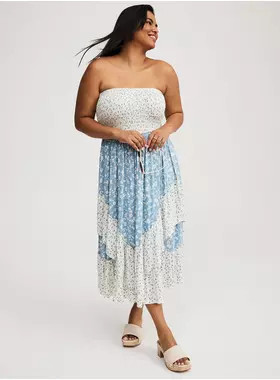 Midi Smocked Tube Dress | Torrid (US & Canada)