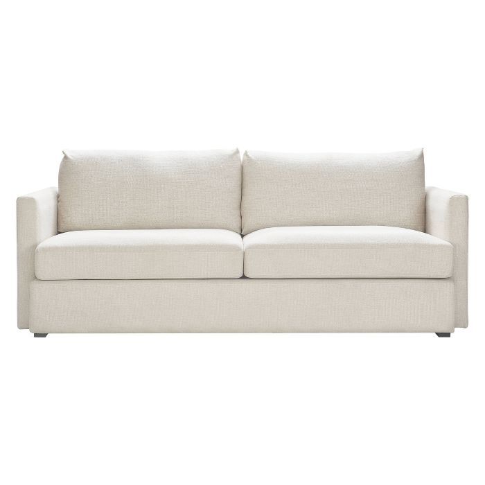 86"Amelie Mid-Century Modern Loveseat Sofa Off White - Finch | Target