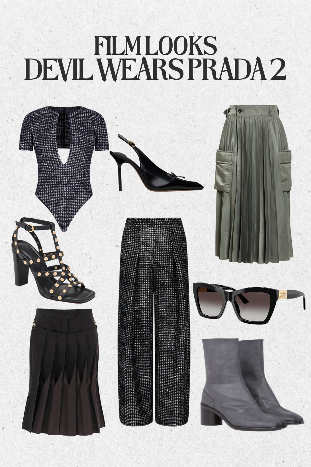 The new on set wardrobe for Devil Wears Prada 2 is already taking over my camera roll. Tailored jumpsuits, polished coats, luxe textures, bold color moments. I pulled the closest inspired pieces you can actually wear in real life, without needing a movie budget. 

 