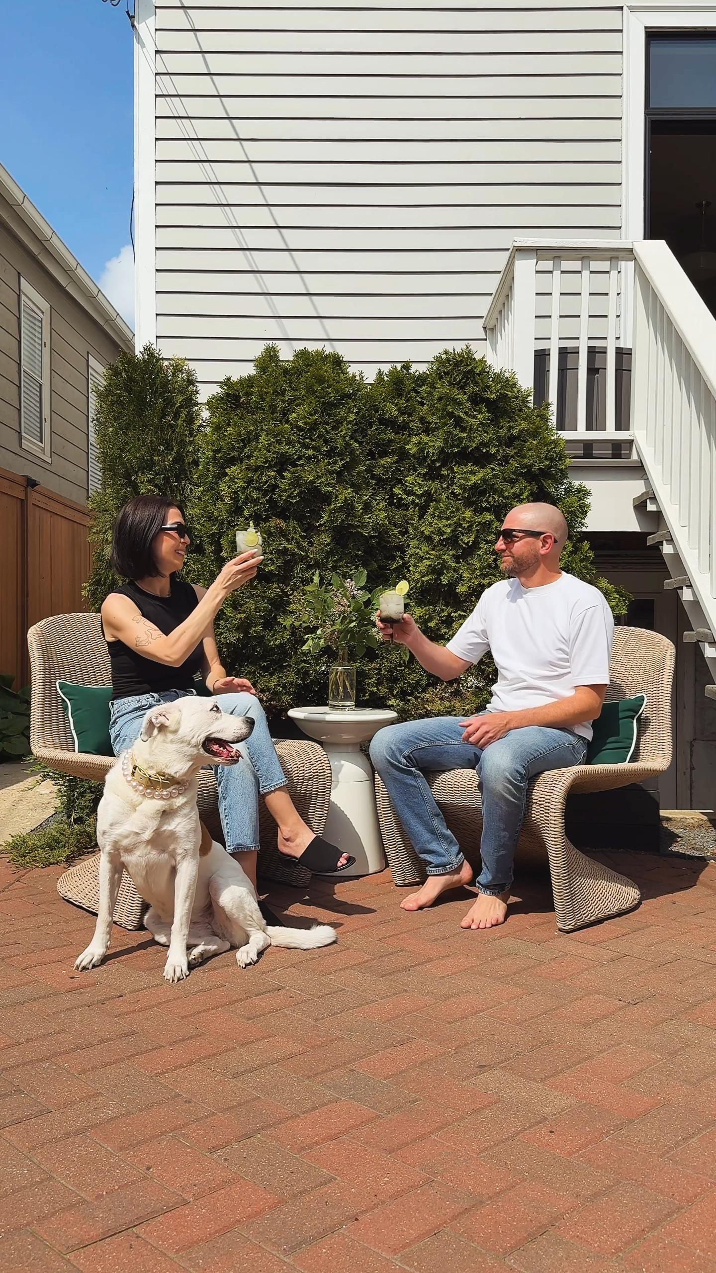 Our backyard feels complete with these fresh picks from @allmodern, combining natural textures, earthy colors and a touch of gloss. These lounge chairs are where you’ll find me all summer long, with its wide seat and soft bounce! #allmodernpartner #modernmadesimple 



#LTKHome