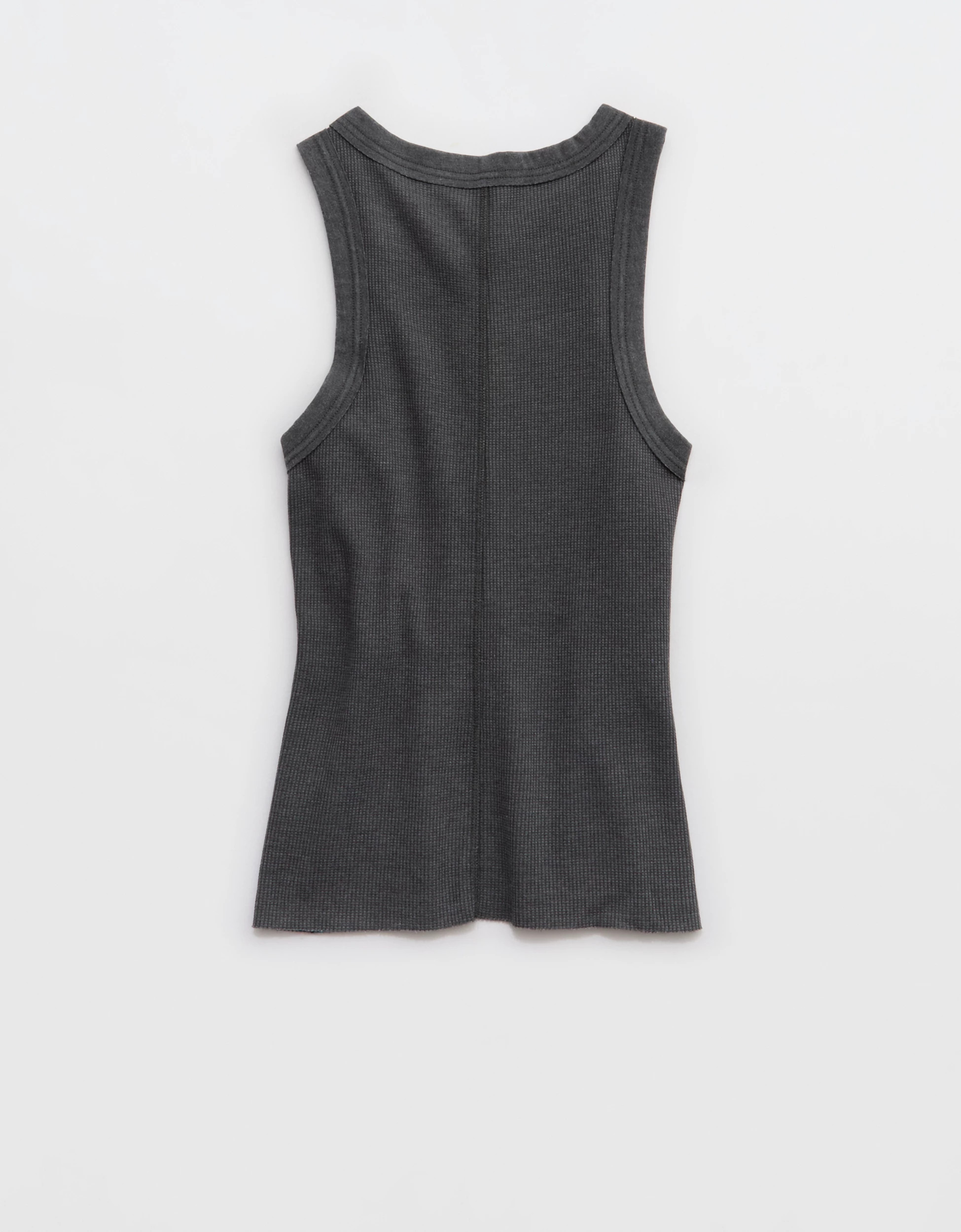 Aerie Unwind Waffle Henley Tank Top | American Eagle Outfitters (US & CA)