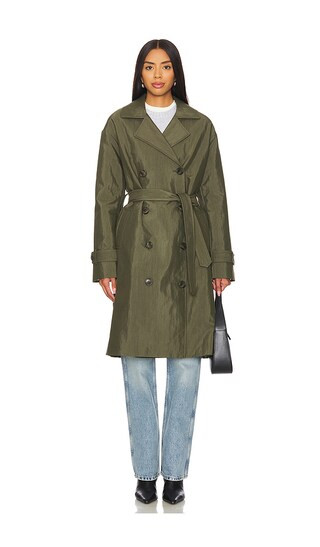 The Rox Coat in Olive | Revolve Clothing (Global)