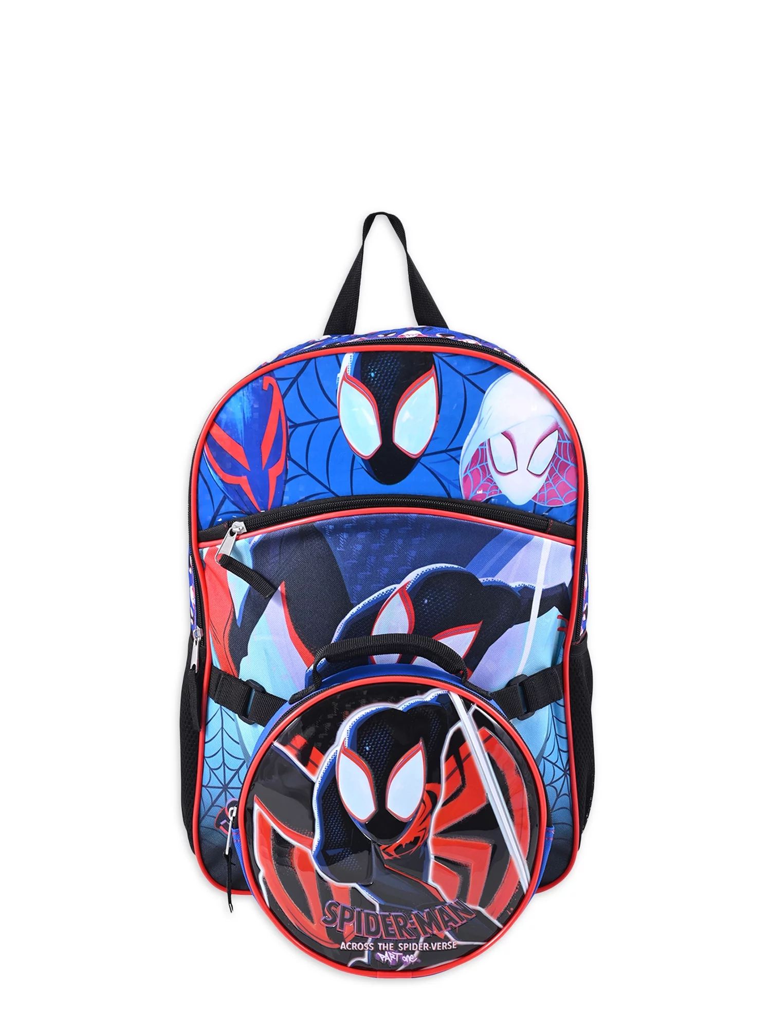 Marvel Spider-Man Across the Spider-Verse Boys 17" Laptop Backpack 2-Piece Set with Lunch Bag, Bl... | Walmart (US)